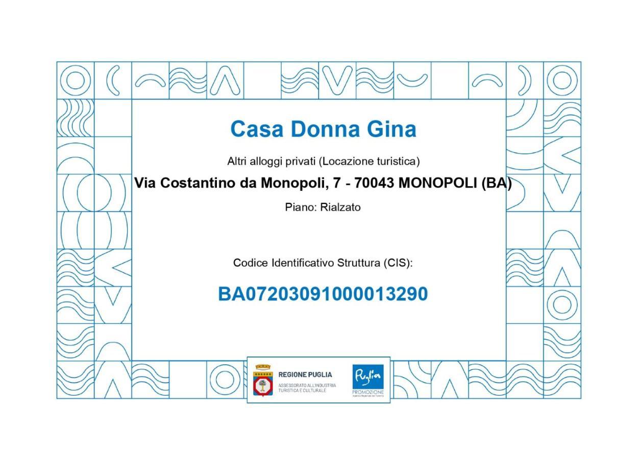 Casa Donna Gina - Puglia Mia Apartments Monopoli Luaran gambar